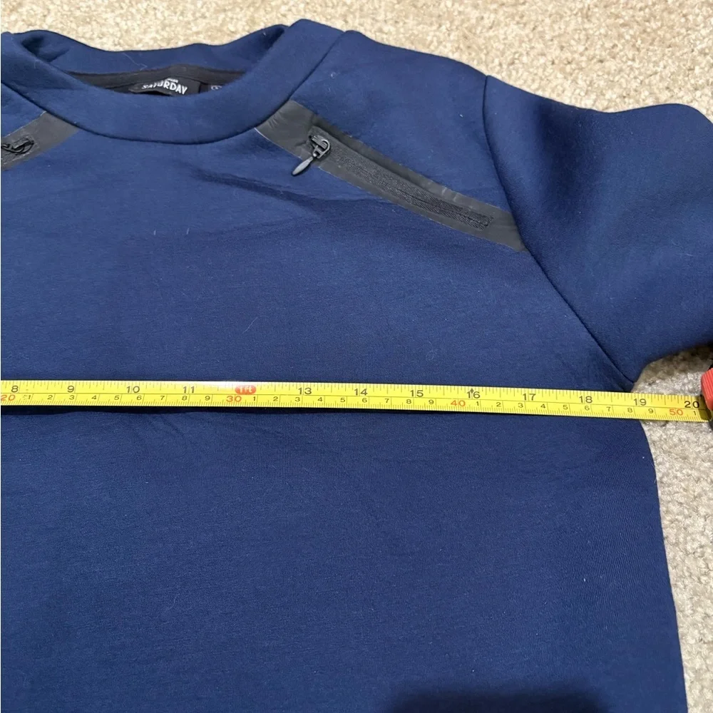 Kate Spade Saturday zip around shoulder sweatshirt Small - Picture 7 of 8